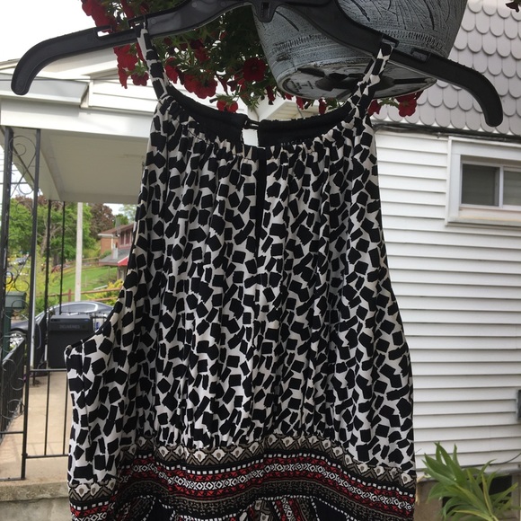 Empire Waist Multi Color Maxi Dress Awesome Designs Excellent Condition Chicos 2 - Picture 6 of 15